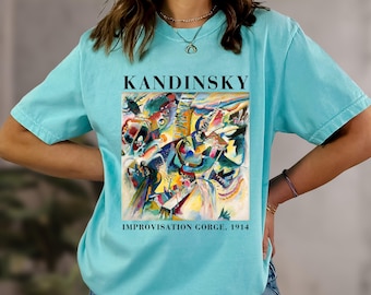 Kandinsky Colorful Circles Shirt: Comfort Colors Abstract Art Tee