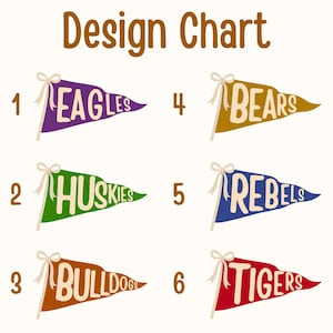 Custom Watercolor Mascot Pennants Sweatshirt: Cheer Team Spirit Hoodie image 2