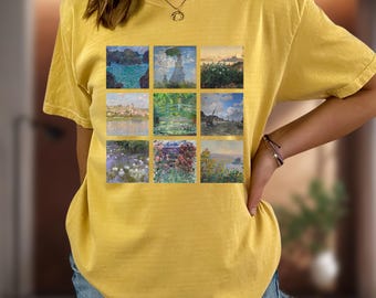 Comfort Colors Monet Shirt: Vintage Art Lover Tee