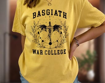 Comfort Colors Basgiath War College Shirt: Fourth Wing Dragon Rider Sweatshirt