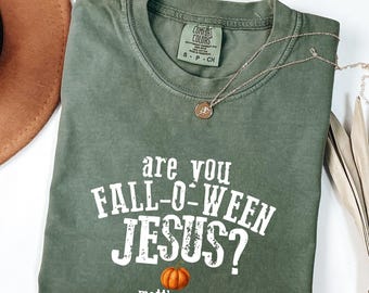 Comfort Colors Fall-o-ween Jesus Shirt: Christian Halloween Tee