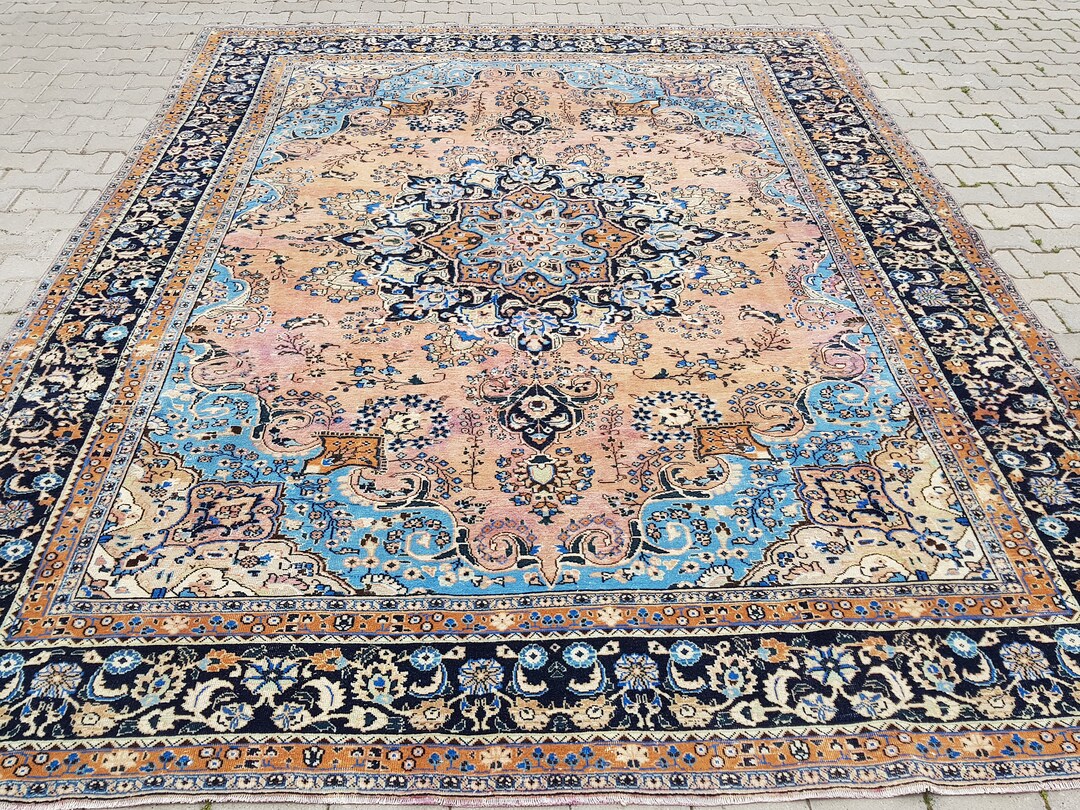 Turkish Large Rug,12x9 Rug ,meeting Room Rug,vintage Handmade Rug ...