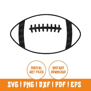 American Football SVG - Football Clipart - Digital Download - PNG, SVG - Sports Vector