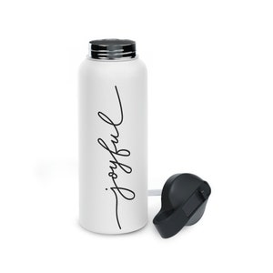 Joyful Stainless Steel Water Bottle