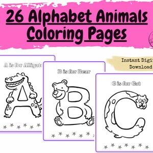 ABC Alphabet Coloring Pages Worksheet for Preschool, Pre-k ...