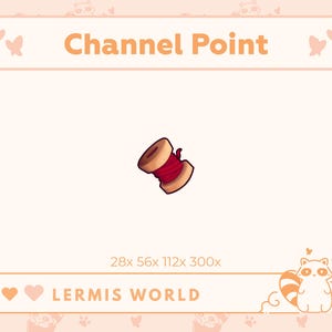 Red Sewing Thread Channel Point (Instant download)