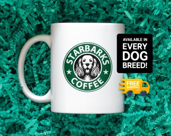 The Starbarks Mug - Dog Starbucks Parody Mug - FREE SHIPPING USA! Frenchie Golden Labrador Poodle Corgi Aussie Sheltie Pug Samoyed Maltese