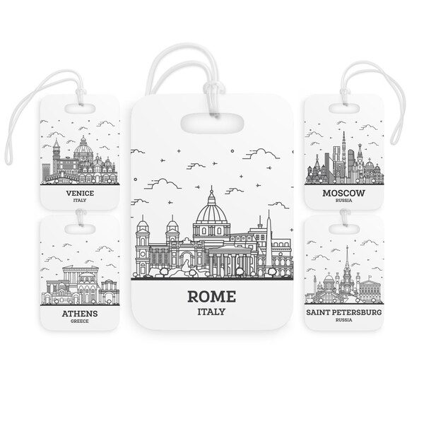 Italy Luggage Tags Etsy