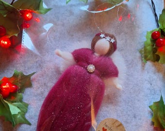 handmade needle felted fairies,  made from soft merino wool.