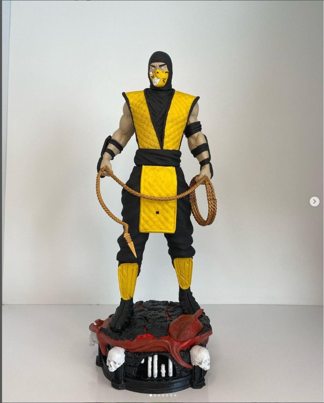 Scorpion Mortal Kombat Statue 3d Model 3d Printer Stl Files Etsy