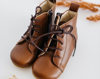NU Squirrel - Vintage premium leather oxford boots - Toddler | Child | Youth
