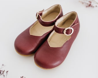 NU Classic - Baby Girl Shoes, Brown, Navy, Burgundy Leather Baby Toddler Boy Girls Fall Shoes , Baby Booties, Moccasin Boots