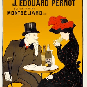 J. Édouard Pernot (1900) publicidad vintage de Leonetto Cappiello, art nouveau, arte mural imprimible
