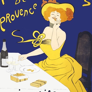 Amandines (1900) Vintage Werbung von Leonetto Cappiello, Jugendstil, druckbare Wandkunst
