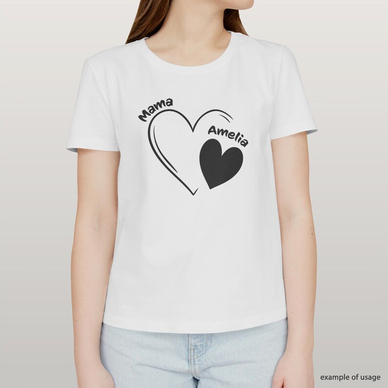 Personalized Heart Design with Kids' or Grandkids' Names – Perfect for Mother's Day, Father's Day, or Grandma's Gift – SVG Cut File for Cricut