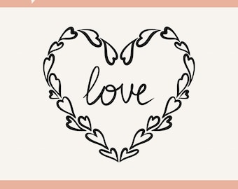 Heart SVG Design for Valentine's Day - Cut File (Digital Download)