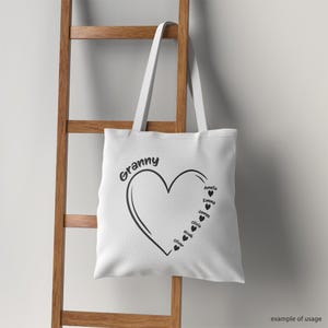 Personalized Heart Design with Kids' or Grandkids' Names – Perfect for Mother's Day, Father's Day, or Grandma's Gift – SVG Cut File for Cricut