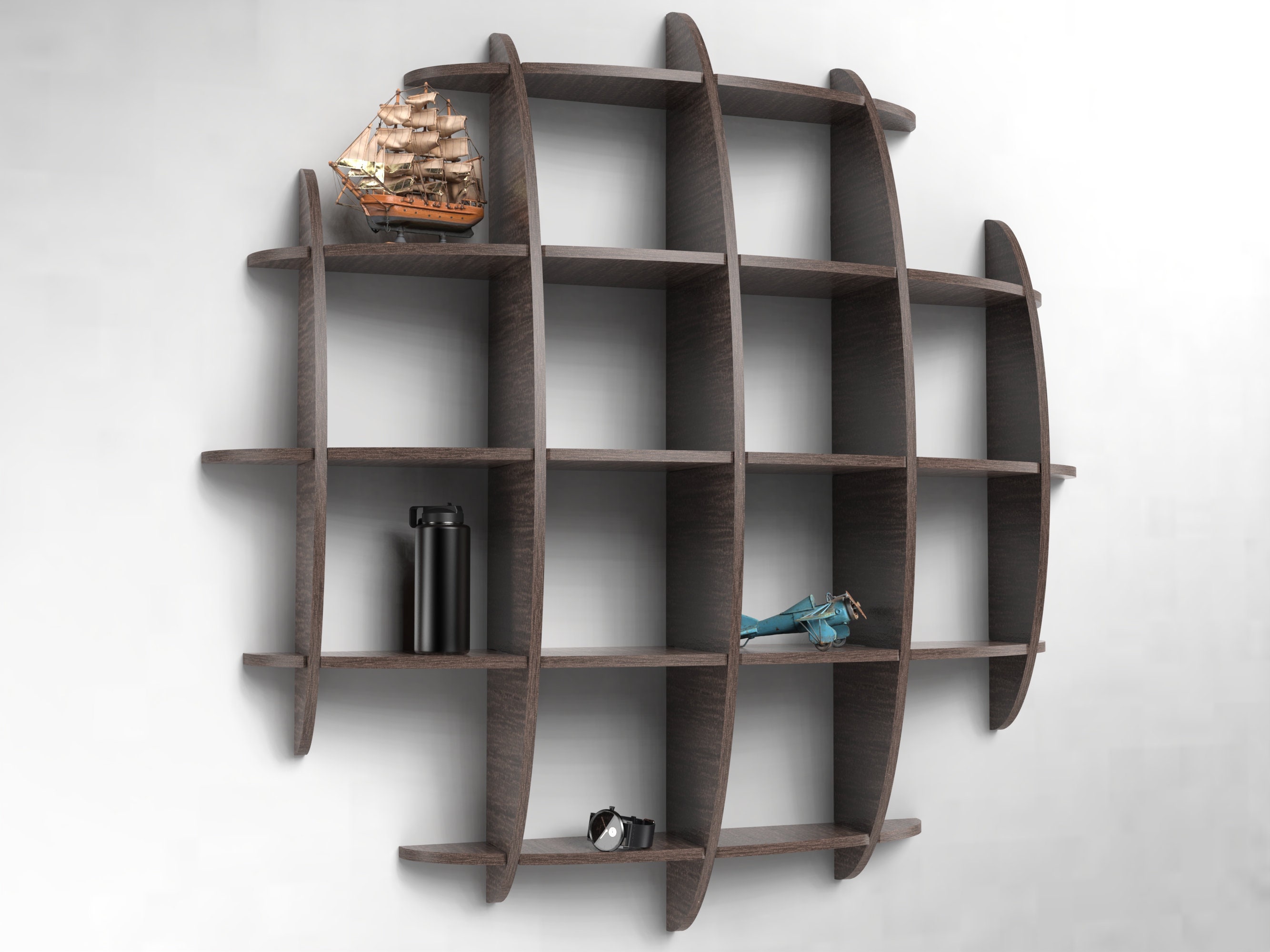 Professional CNC Files Model Floating Shelf Sphere CNC Projects