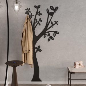 Coat rack wall mount Heavy-Duty Metal 6pcs Hook for Hallway and Entryway - Wall Mounted, Black Powder Coated, Moisture and Scratch Resistant