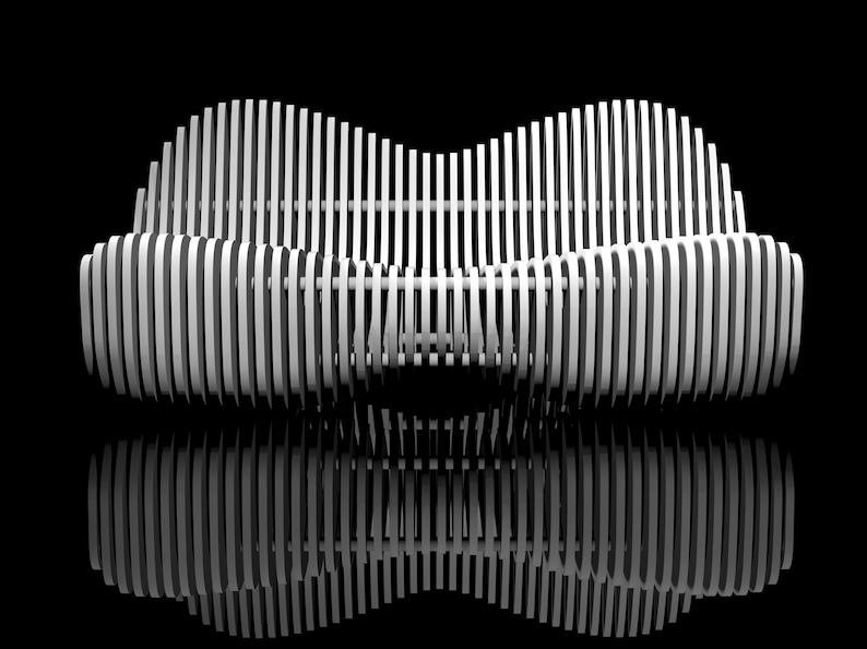 Modern Parametric Bench CNC Router Files – Plywood Furniture (dxf, Cdr ...