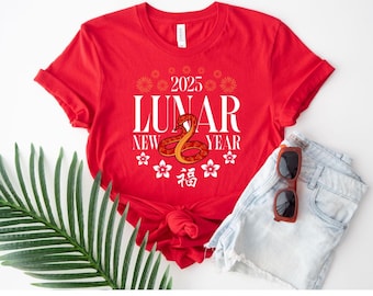 2025 Lunar New Year Shirt, Year of the Snake Tee, Chinese New Year Snake Shirt, 2025 Snake Shirt, New Year Tee, Chinese New Year Floral