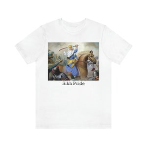 Sikh Punjabi Warrior Pride Awesome Fight Battle Scene print T shirt #8