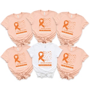 Multiple Sclerosis Warrior T-Shirt, Multiple Sclerosis Awareness Shirt, Orange Ribbon MS Warrior Shirt, Support Squad Shirt, MS Support Tee