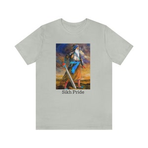 Sikh Punjabi Warrior Pride Awesome Fight Battle Scene print T shirt #2