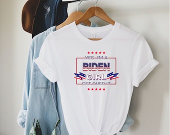 Patriotic Shirt, Political Shirt, Biden Girl Shirt, Democrat Shirt, Republican Shirt, MAGA 2024, Biden 2024, Funny Biden, Biden Ladies Shirt