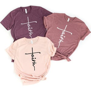 Faith Shirt, Faith Cross Shirt, Christian Gift, Faith Gift, Christian Shirts , Love and Grace Shirt, Faith Cross, Vertical Cross, Jesus