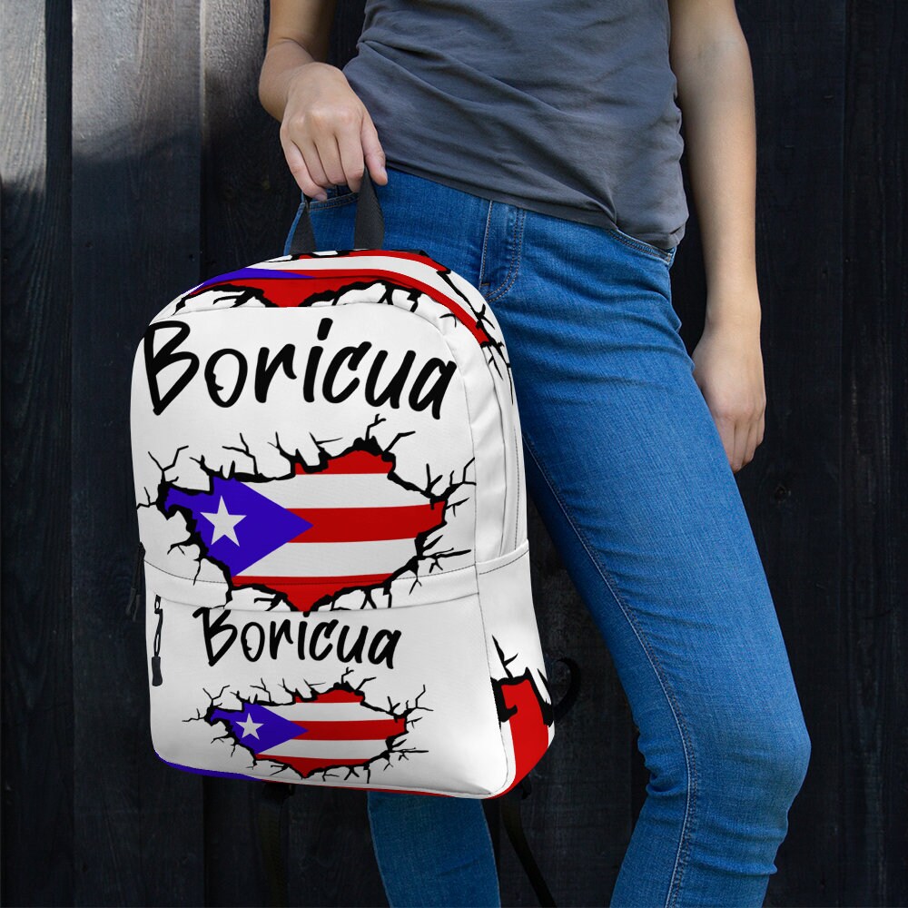 Boricua Backpack, Puerto Rican School Bag, PR Backpack, Spanish