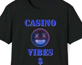 Casino Vibes T Shirt  Gambling Shirt Roulette Game Shirts Gamble T shirt Gambling Gifts Tee Casino Shirt Gaming Shirts