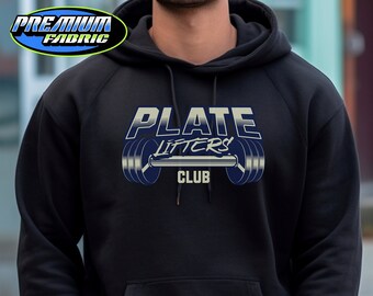 Plate Lifters Club Hoodie Gym Hoodie Workout Hoodie Gym Lover Hoodie Fitness Hoodie Gift For Gym Lover Pump Cover Hoodie Gym Rat