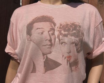 I Love Lucy T-shirt design graphique rétro vintage style doux Idée cadeau émission de télévision