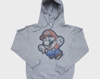 Super Mario Game Series Retro Vintage Graphic Design Hoodie