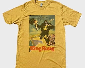 King Kong Retro Vintage Graphic Design T-shirt Soft Style Gift