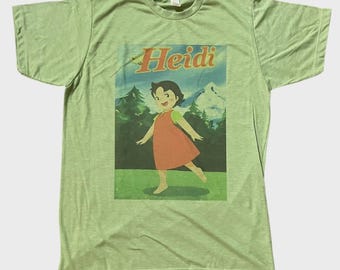 Girl of the Alps Heidi Retro Vintage Graphic Design T-shirt Soft Style Gift