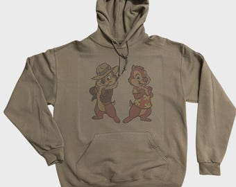Squirrels Chip and Dale Retro Vintage Retro Graphic Desing Hoodie