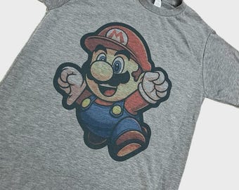 Super Mario Game Series Retro Vintage Graphic Design T-shirt