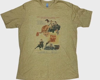 Pippi Longstocking Fictional Retro Vintage Graphic Design T-shirt Soft Style
