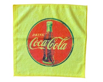 Microfiber towel Soft Drink Coca - Cola detail large towel 16x16in new gift