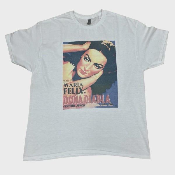 María Félix (La Doña) Retro Vintage Graphic Design T-shirt Soft Style