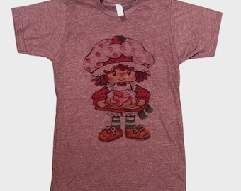 Strawberry Shortcake Retro Vintage Graphic Design T-shirt Soft Style