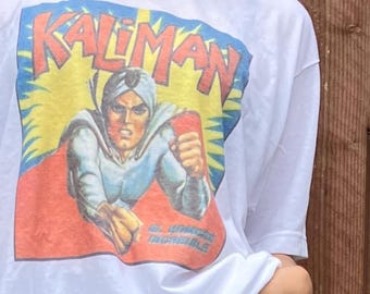 Kaliman El Hombre Increible Retro Vintage Graphic Design T-shirt Soft Style