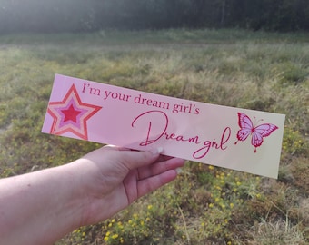 Chappell Roan Dream Girl Bumper Sticker - Lesbian Bisexual Pride LGBTQ Vinyl Sticker