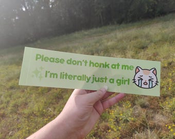 I'm Literal Just A Girl Autoaufkleber: Wetterfester Autoaufkleber