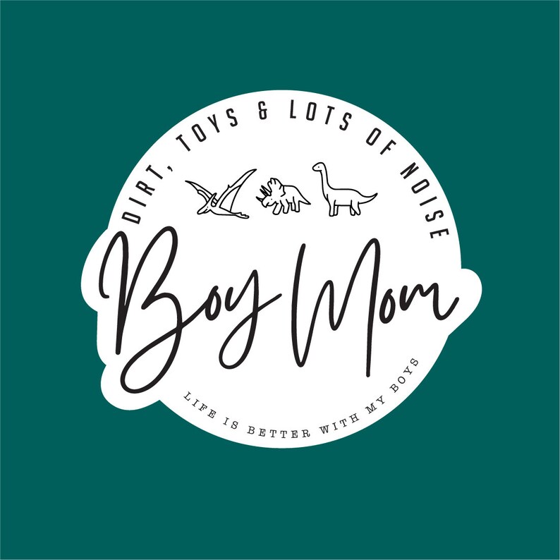 Boy Mom - Sticker - Etsy