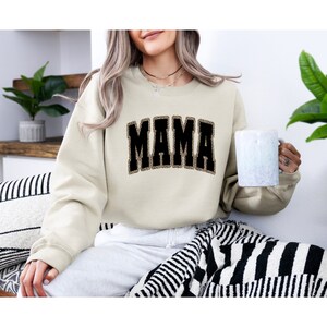 Tan Leopard Mama Crewneck