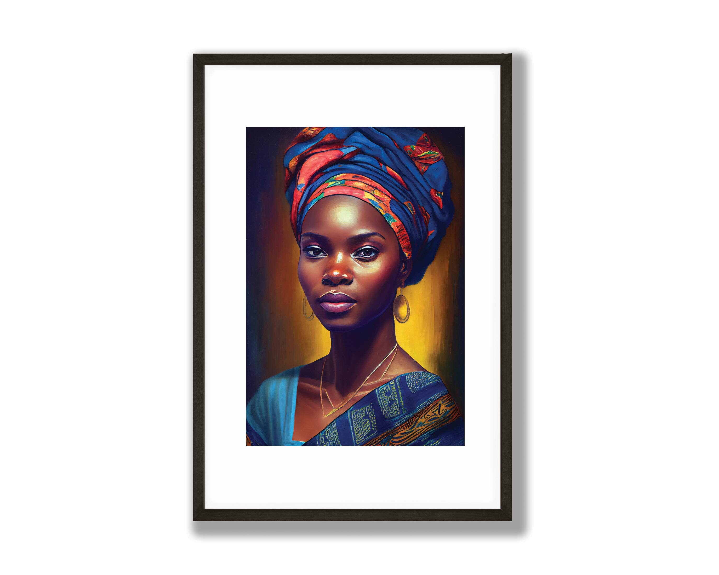 African Wall Art Print Framed African Art Boho Inspired Etsy