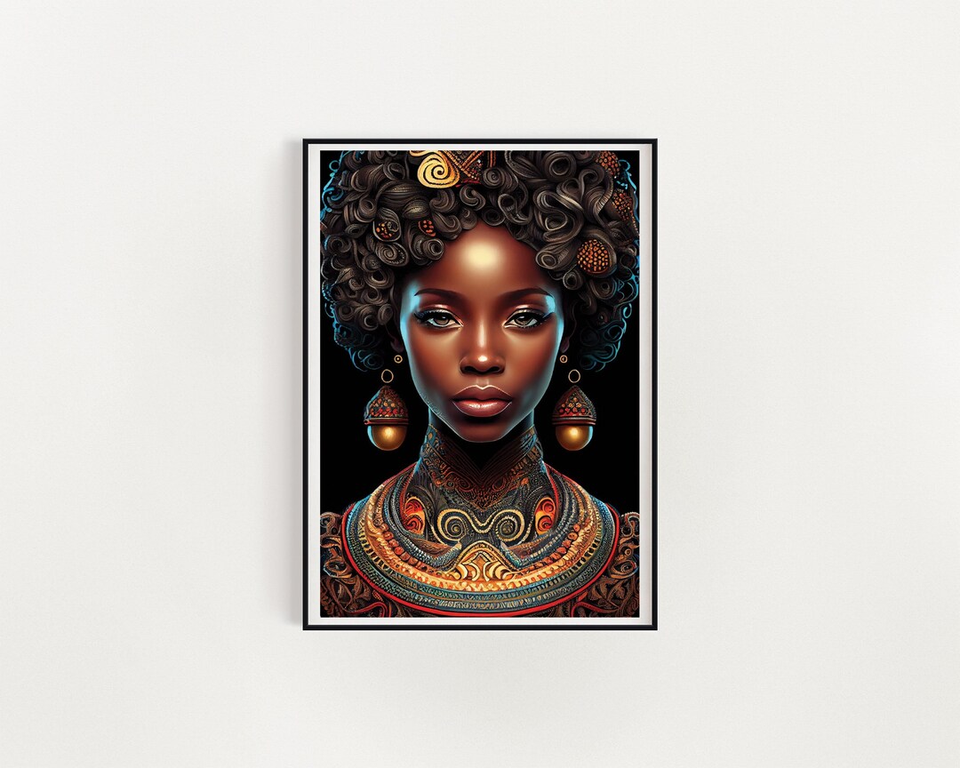 Wall Art Black Wall Art African American Wall Art Prints Black Canvas